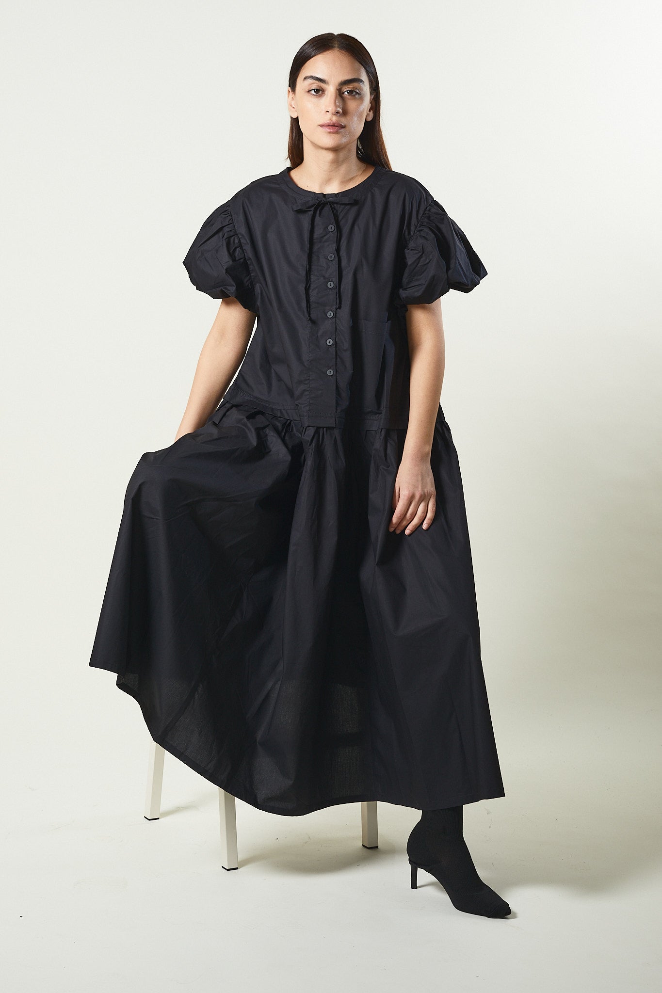 Maxi vestido algodón