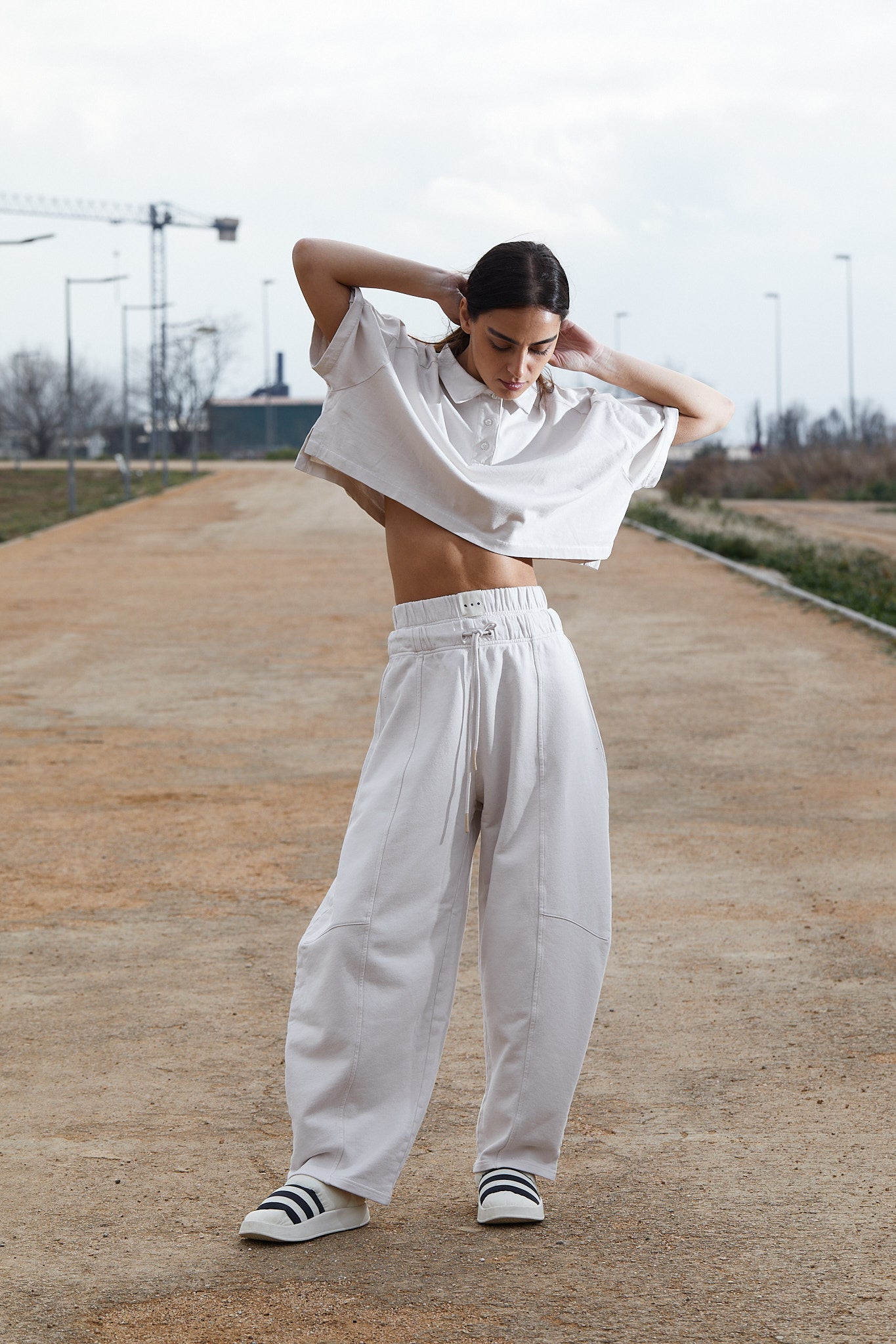 Pantalón de felpa doble cintura