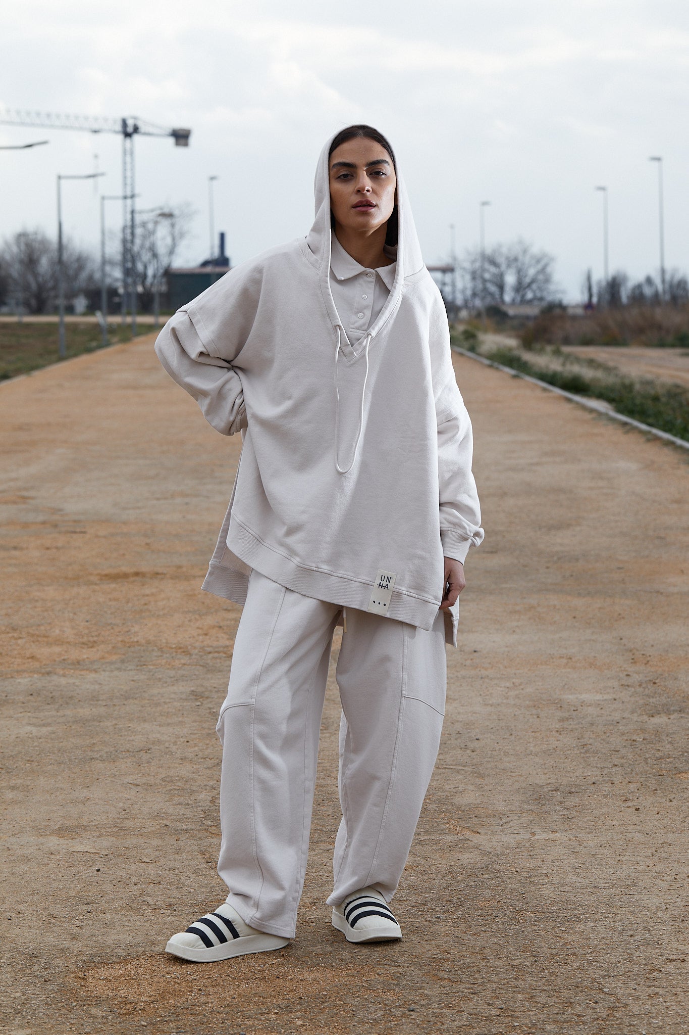 Sudadera felpa oversize con capucha