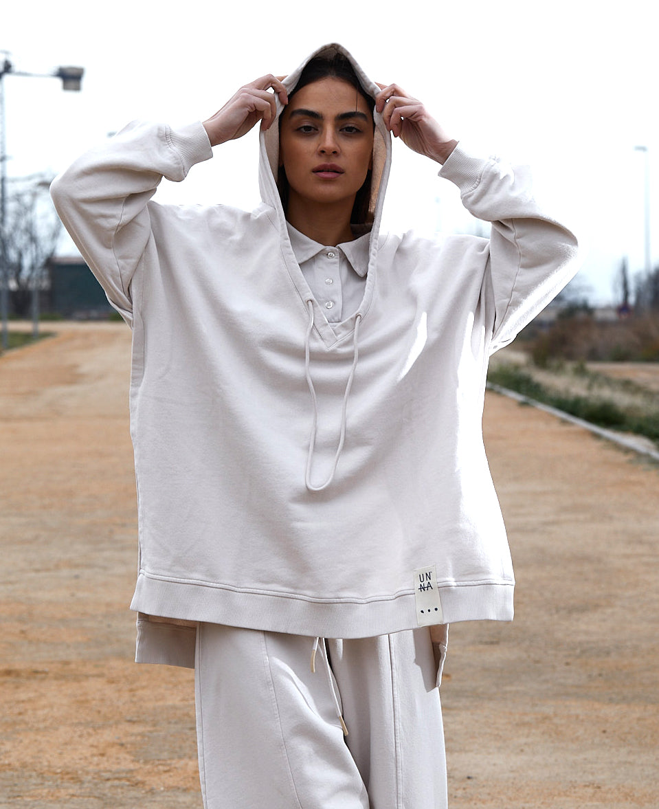 Sudadera felpa oversize con capucha
