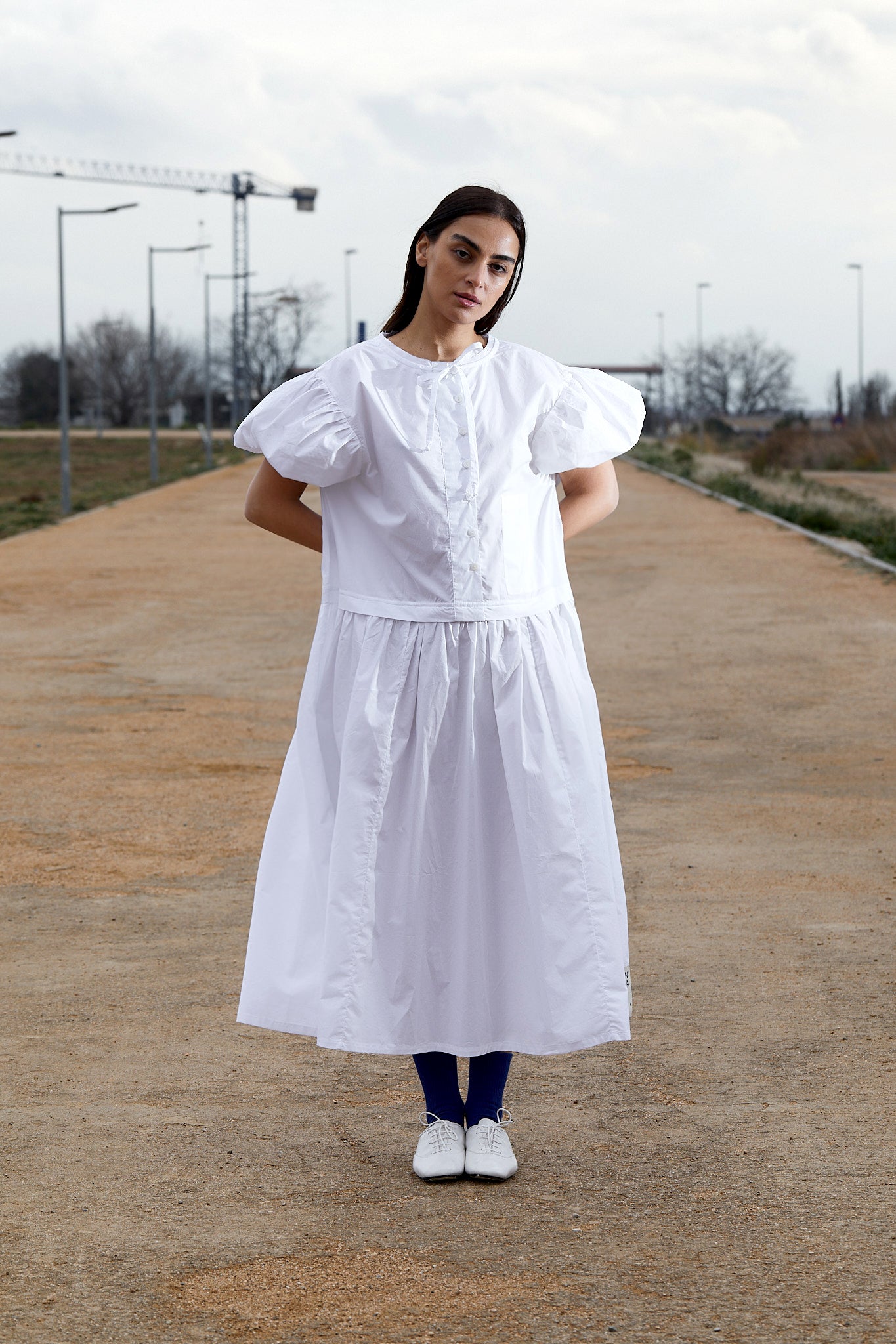 Maxi vestido algodón